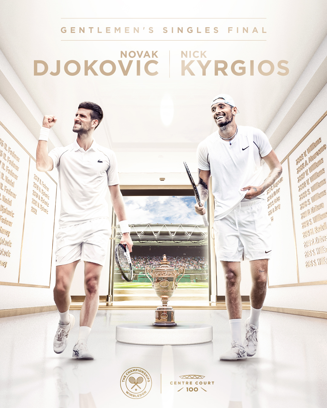 Kyrgios vs Djokovic for WB 22